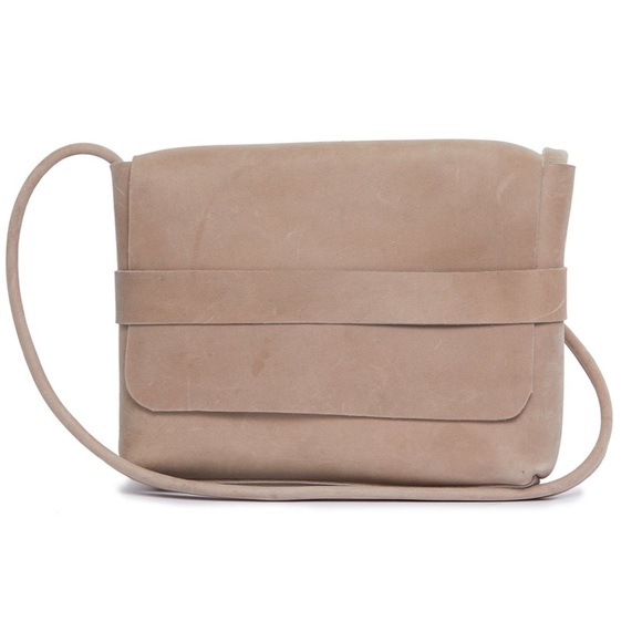 Able Handbags - Beige Leather Able Shoulder/Crossbody Purse